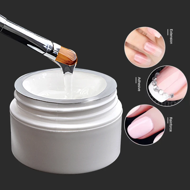 УФ гель для наращивания ногтей 3 цвета розовый/белый/прозрачный|tip glue|gel builderuv gel