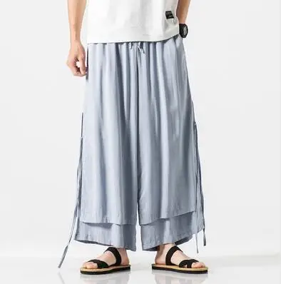 Light Blue Zongke хлопковые свободные штаны мужские джоггеры брюки Мужские штаны уличная тренировочные штаны-шаровары штаны, мужские брюки XXXL хип хоп осень - Цвет: Light Blue