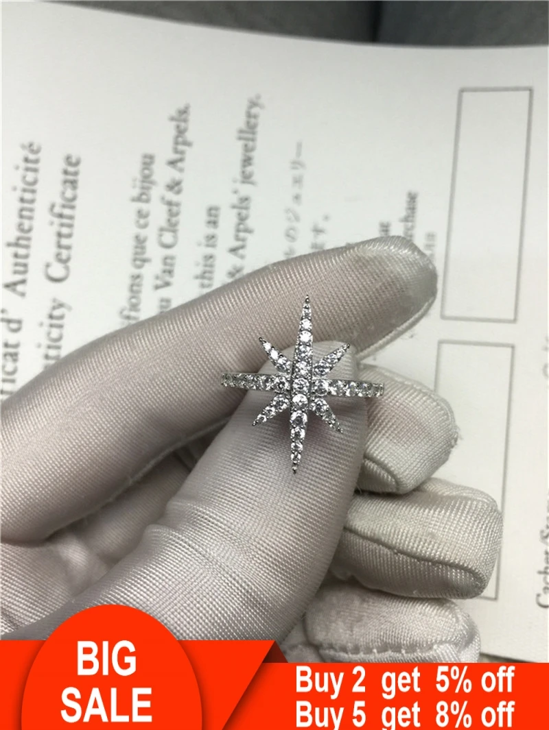 Уникальное женское кольцо, 925 пробы, серебро, AAAAA, кубический цирконий, обручальное кольцо, кольца для женщин, свадебный ювелирный подарок на палец