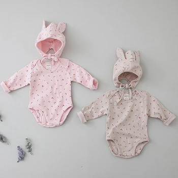 

2020 New Autumn Baby Girls Flower Rompers Cute Cotton Long Sleeve Infant Baby Girl Boy Jumpers Outfits Kids Clothes