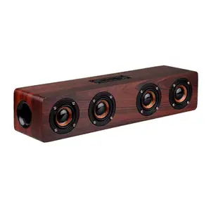 Soundbar HiFi Wireless Wooden Bluetooth Speaker Desktop Speaker Support TF Card AUX Handsfree Audio for Bookshelf Phone Home Soundbar HiFi Wireless Wooden Bluetooth Speaker Desktop Speaker Support TF Card AUX Handsfree Audio for Bookshelf Phone Home