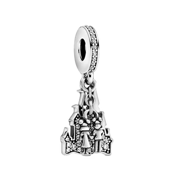 

Genuine 925 Sterling Silver Parks Couple Forever Dangle Charm Beads Fits Pandora Bracelets Women DIY Jewelry Making 2020 New