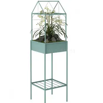 

Nordic Flower Landing Ins Contracted Sitting Room Shelf Multi-functional High Indoor, Wrought Iron House