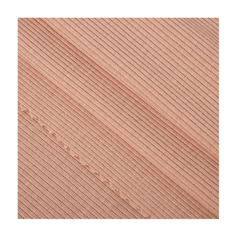 

Width 53" Summer Fashion Soft Comfortable Solid Color Rib Knitted Fabric By The Yard For T-shirt Casual Wear Pants Material