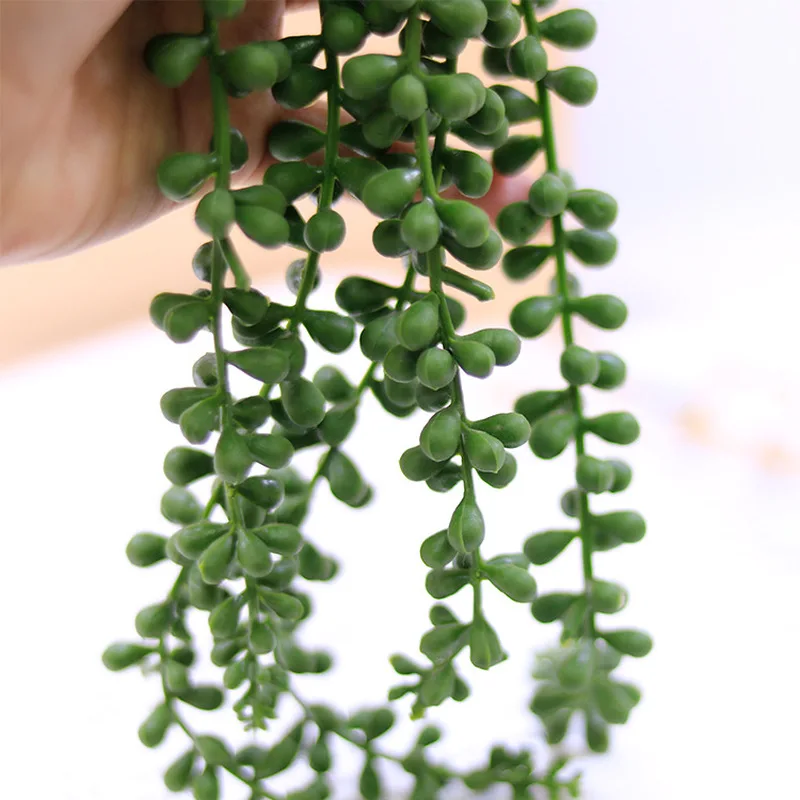 Artificial Lover Tears Succulent Plant Fake Hanging String of Pearls Plants  for Home Wedding Shop Garden Decor - AliExpress