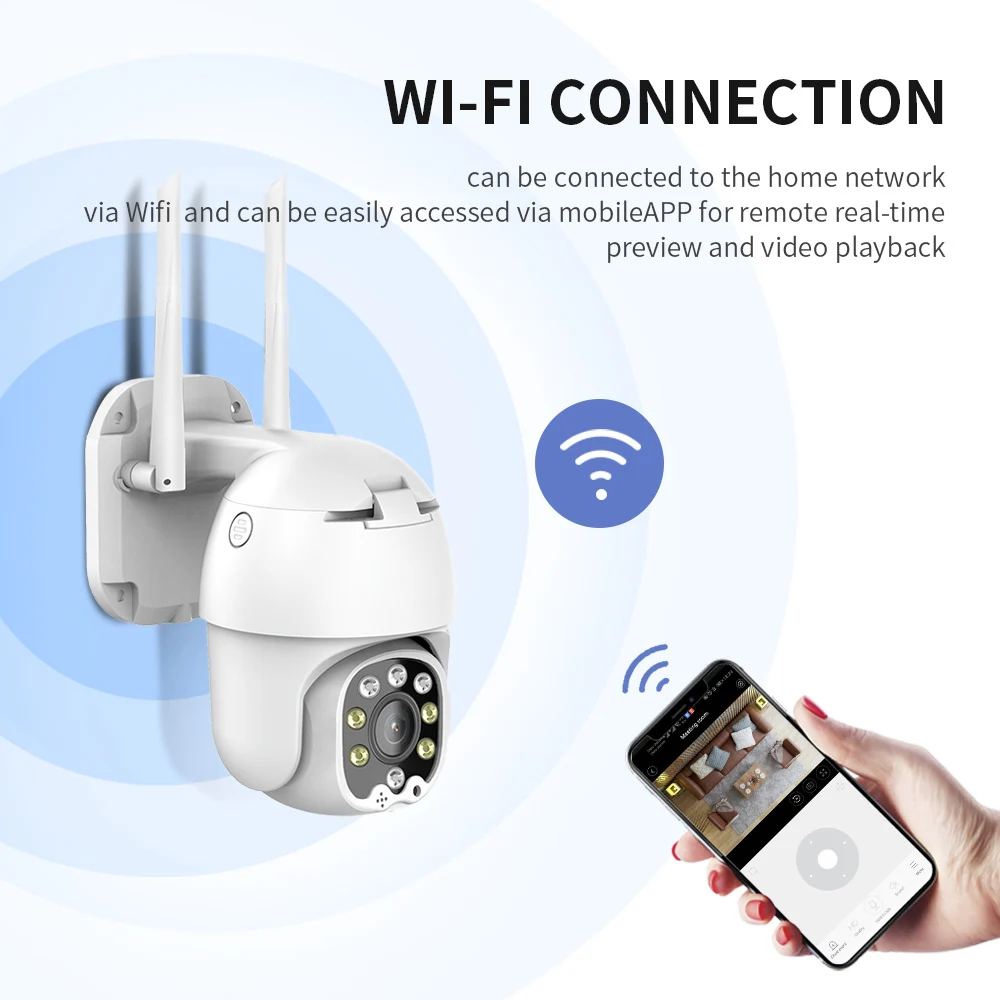 Sdeceer 4MP PTZ IP камера наружная WIFI скоростная купольная Беспроводная CCTV безопасности