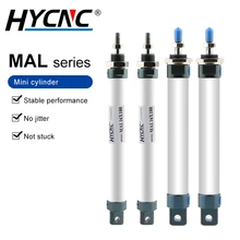 

MAL Series Small Pneumatic Cylinder 50/75/100mm Stroke Single Rod Double Acting Aluminum Alloy Air Compression Cylinder