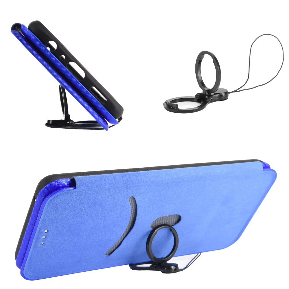 For Samsung Galaxy A11 Case 6.4 inch Carbon Fiber Flip Leather Case For Samsung A11 A 11 A115F Cover