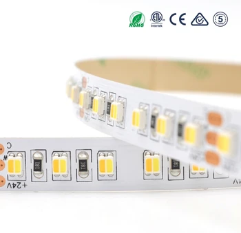 

[Seven Neon]DC24V 9.2W 120led/M 10mm FPBC White Warm white dual white high brightness led SMD 3528 flexible led smd strip