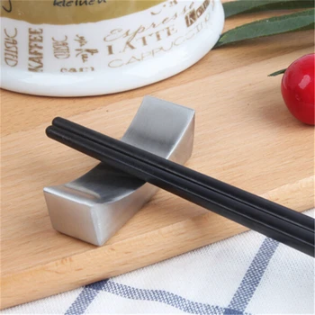 

Stainless steel chopsticks holder Chinese style ingot type chopsticks tableware supplies chopstick holder Kitchen accessories