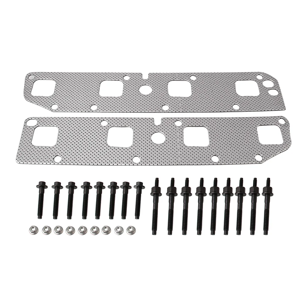 Exhaust Manifold Gasket Bolts Stud Kit Fit For Dodge Ram 1500 2500 3500 V8 5.7L
