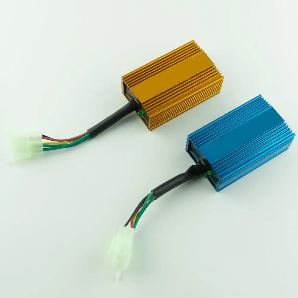 1 шт. синий/Золотой 6Pin гоночный CDI AC hp CDI для CG125 150 200 250cc Байк питбайк квадроцикл багги
