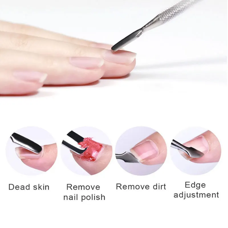 Nail Polish Remover 1 Set Nail Polish Remover Tool Soak Off UV Gel Cap Clip Wrap Tools Cuticle Pusher Cotton Nail Clean Pedicure Care Tool nail polish remover nail gel remover nail debonder nail polish remover wipes nail polish remover wraps