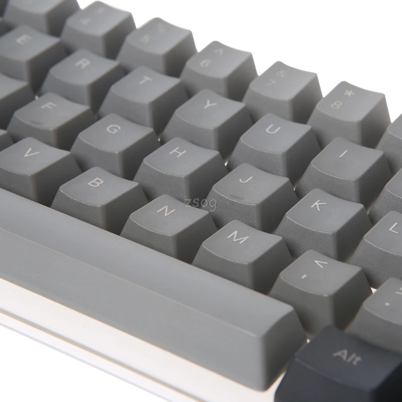 Смешанные Dolch толстые PBT 104/87/61 ключ Шапки OEM профиль ключ Шапки Черный, серый цвет Au13 19 Droship