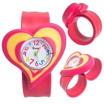 

Soft Silicone love heart type Watches Children Kid Quartz Watch Sports Casual Bendable Rubber Strap Watch for Girls Boys Gift A9