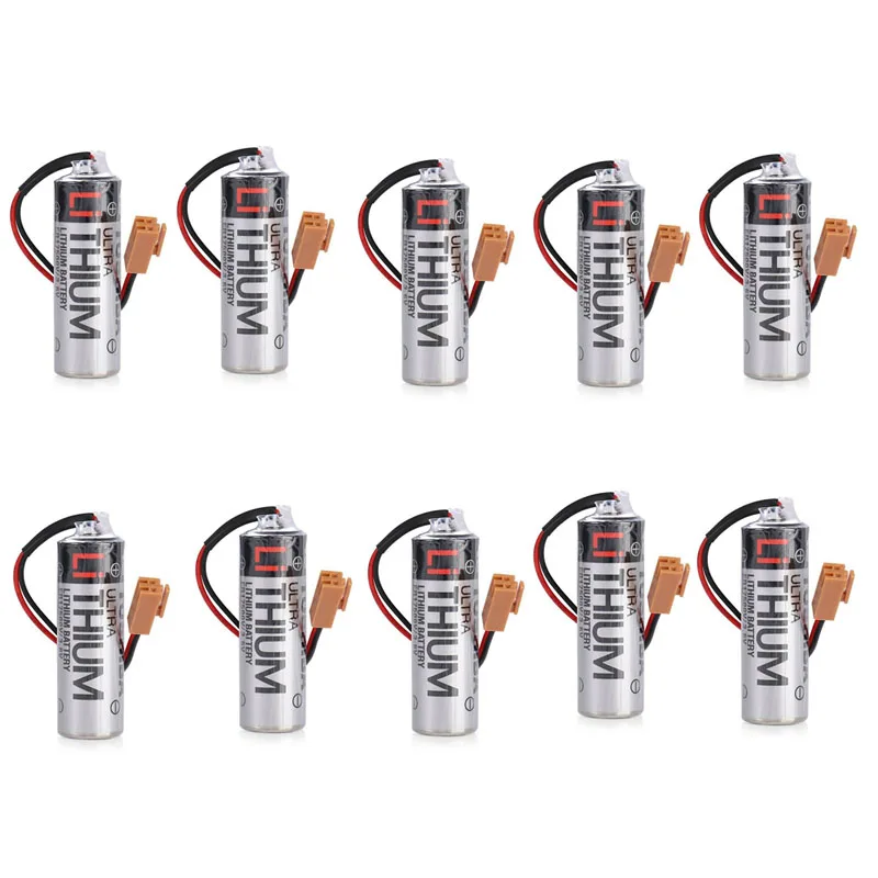 10pcs/Lot Original ER17500V ER 17500V 17500 3.6V PLC Lithium Battery ...