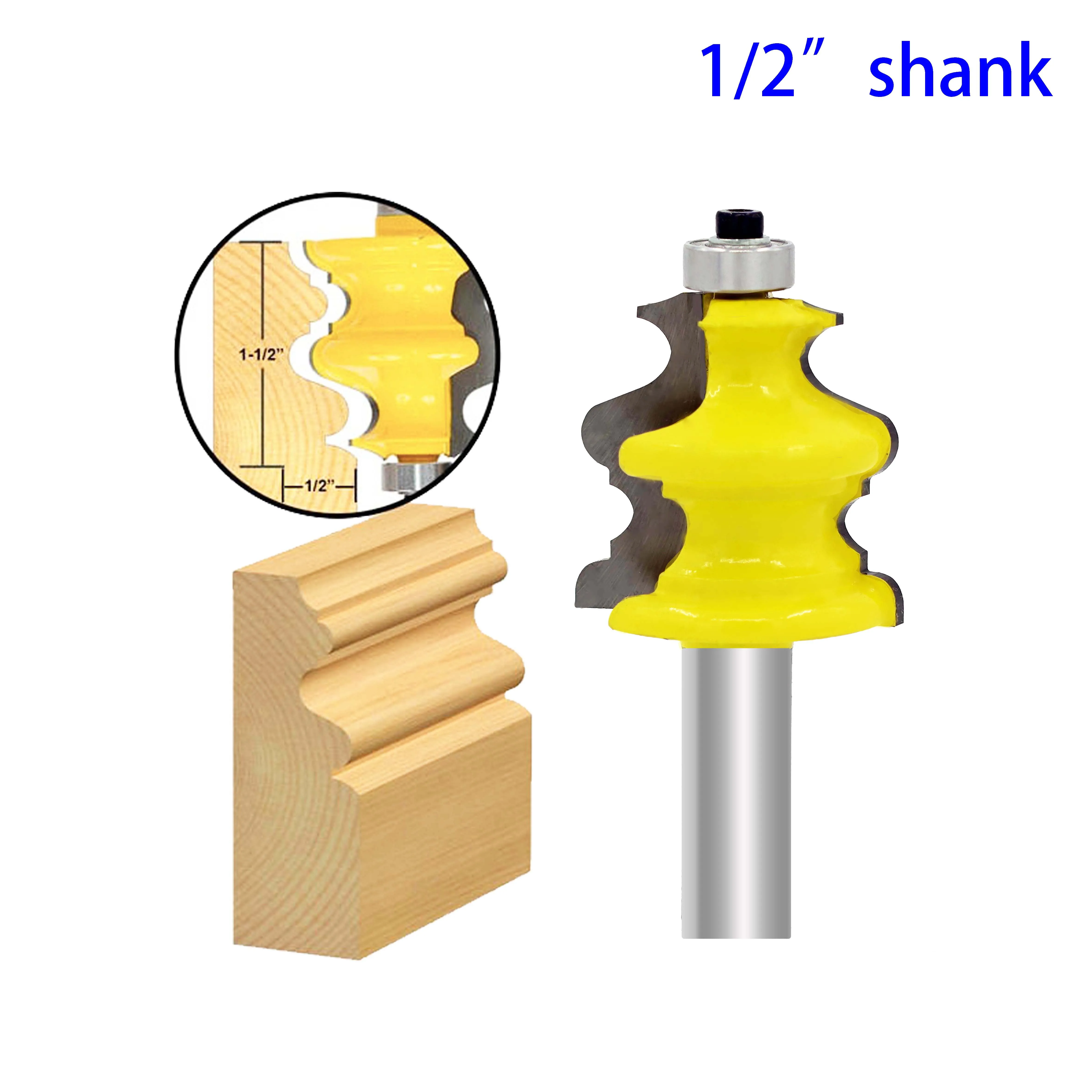 

Architectural Molding Router Bit 1/2" Shank Line knife Woodworking cutter Tenon Cutter for Woodworking Tools fresas para metal