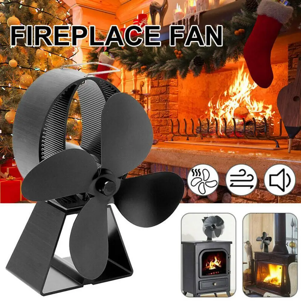 

Christmas Thermal Power Generator Fan Stove Black European American Power And Fans Accessories Thermal Decoration V8R9