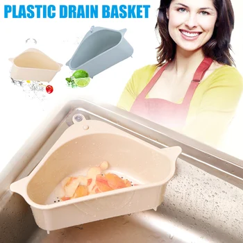 

2020 Hot Sale Trianglular Drain Shelf Storage Rack Sucker for Kitchen Bathroom Support Corner Hanging Shelf Soap Box L9