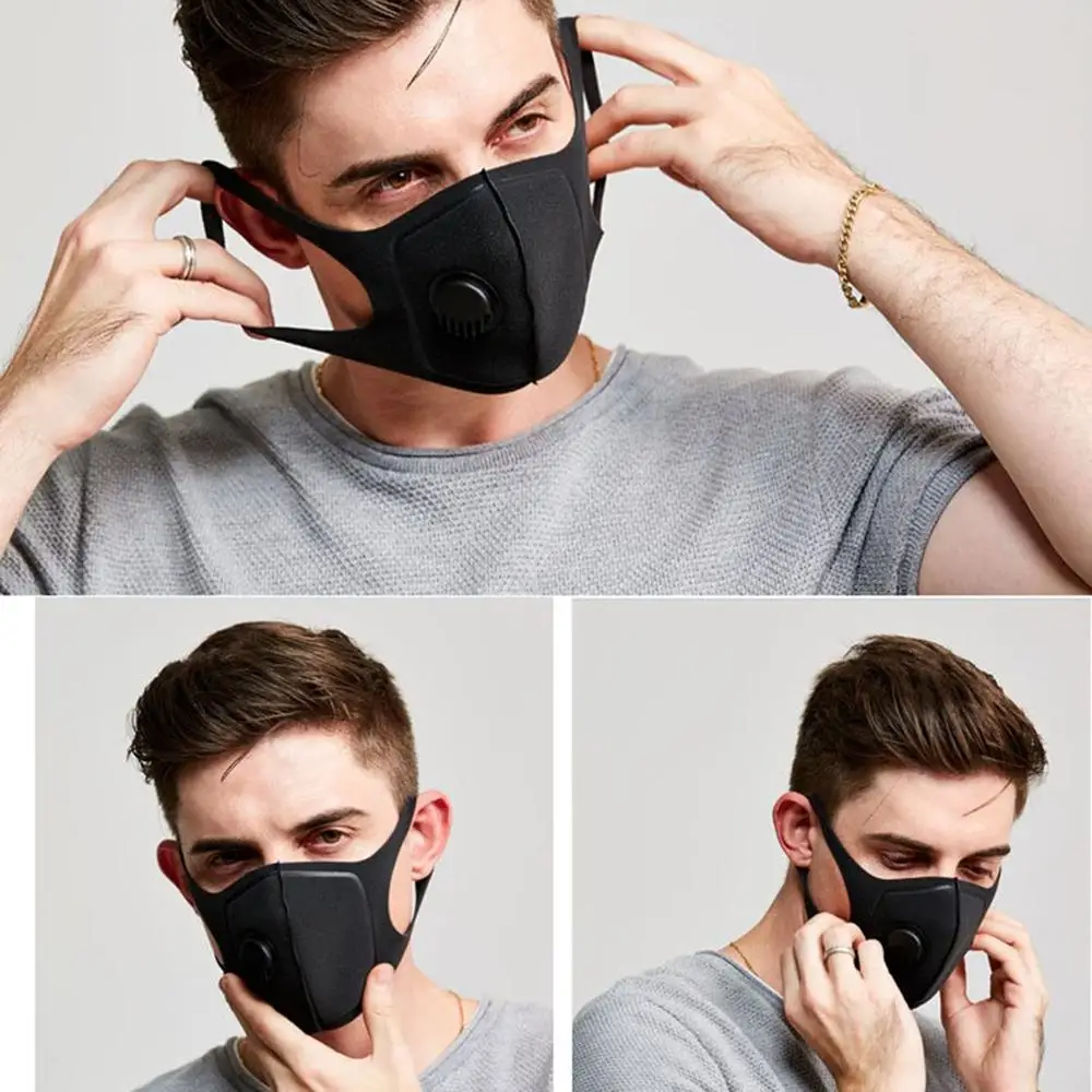 

Waterproof Mask Universal Protective Mask With Breathing Valve Built-In Exhalation Valves Filtered Air Mask 1 Pcs