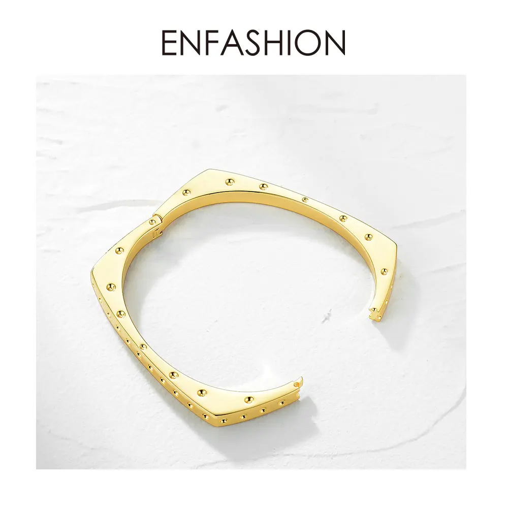 Модный браслет ENFASHION с несколькими ямами, нарукавная повязка золотого цвета, браслеты-манжеты с отверстиями, браслеты для женщин, аксессуары, модное ювелирное изделие, подарки B192023