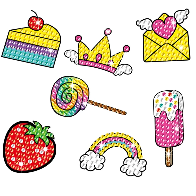 Kit Diamond Painting Sirena Per Bambini - 5D Pittura Con Diamanti Adesivi - Foto 11