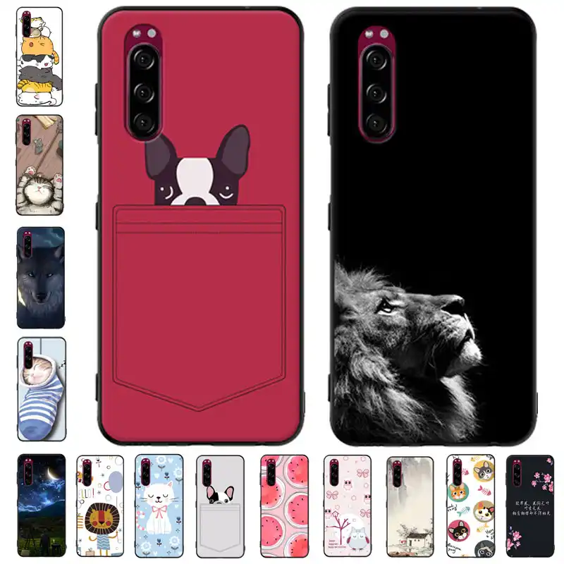 6 1 ソニーの Xperia 5 ケースシリコーンブラックソフト Tpu ソニーの Xperia 5 J10 J70 J9210 カバー Coque ソニー Xperia5 電話用緩衝材 Aliexpress
