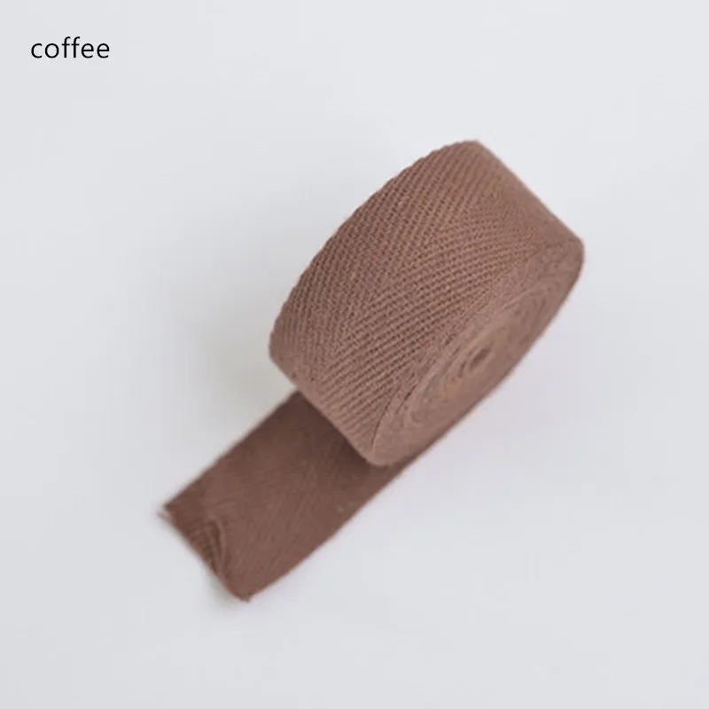 10 м/лот 2 см шириной хлопок Елочка край повязки для ручной работы аксессуары T1007 - Цвет: coffee