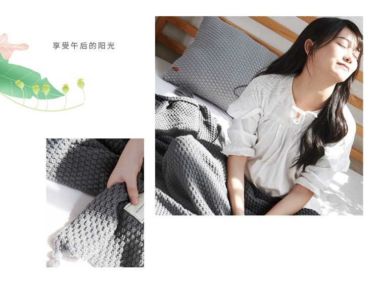 Скандинавское одеяло с кисточками Походное покрывало для дивана бежевое серое кофейное одеяло s кожаное дружественное одеяло s для детей обертывание одеяло