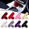 2Pcs Car Handbrake Grip Covers Gear Shift Knob Cover Handle Plush Sleeve Winter Soft Warm Hand Brake ► Photo 1/6