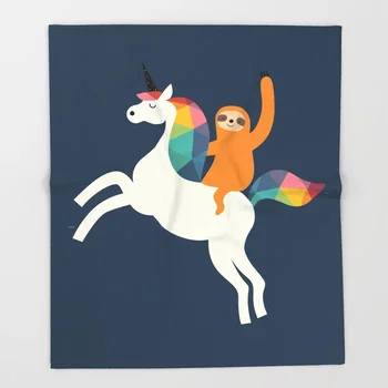 

Unicorn Pattern Blanket Cute Design Magic Time Fleece Blankets and Throw Blanket for Beds Christmas Decorations for Home