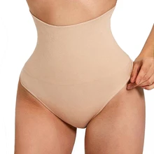 Утягивающее белье Женский утягивающий корсет с высокой талией трусики для коррекции фигуры трусики-танга бесшовное нижнее белье корректирующее белье