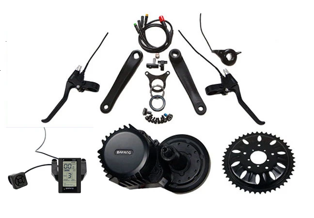 48v 8fun bbs02 mid drive Bafang 750w motor kit with color display - Цвет: 36V500WC965