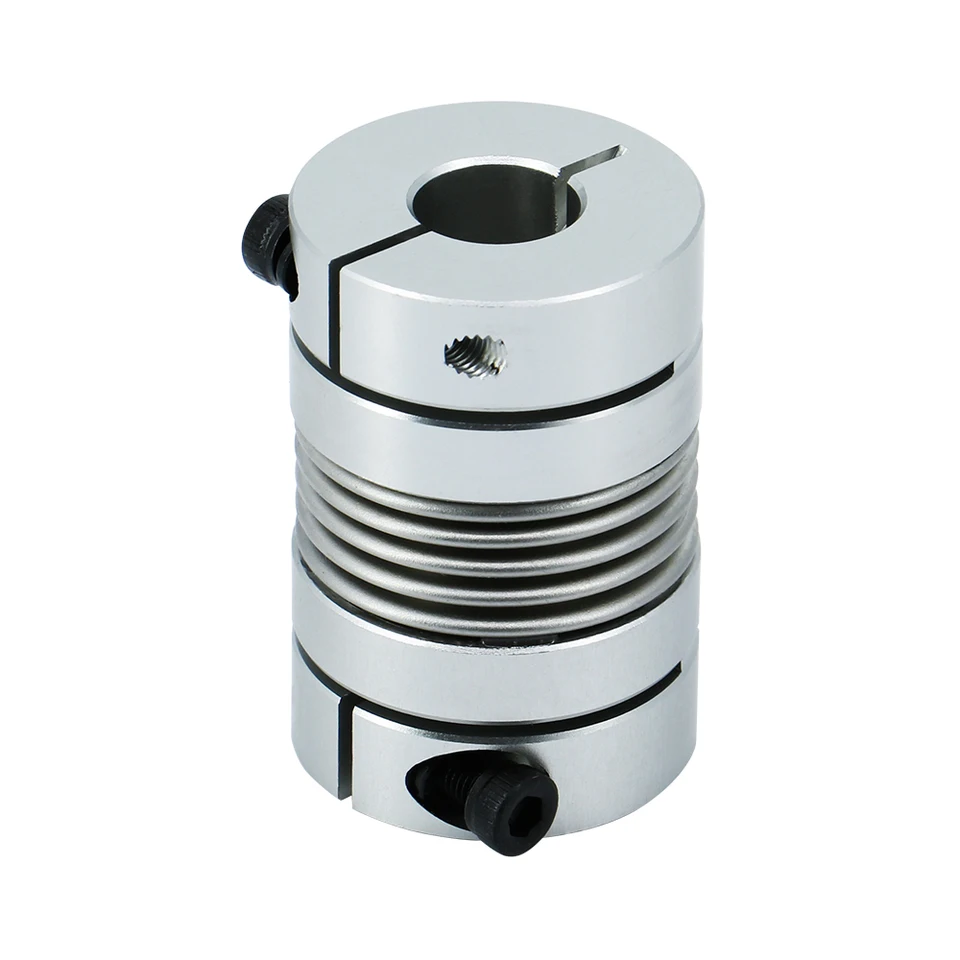 Accouplement Flexible Soufflet D25L38 - Alliage Aluminium, Alésage 5 à 12 Mm, Pour Moteur Pas à Pas, Encodeur