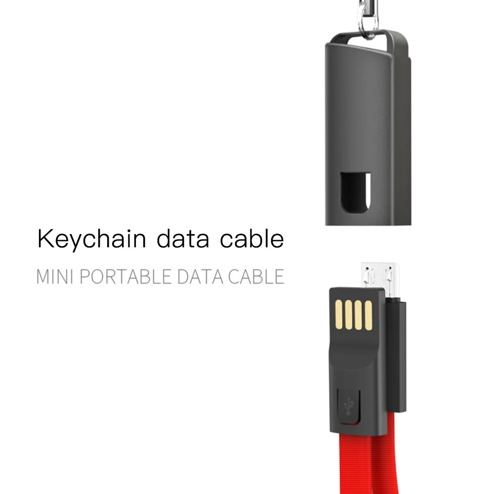 Универсальный короткий 0,2 м микро usb зарядный трос дизайн брелок Портативная зарядка Синхронизация данных Шнур зарядное устройство для Android