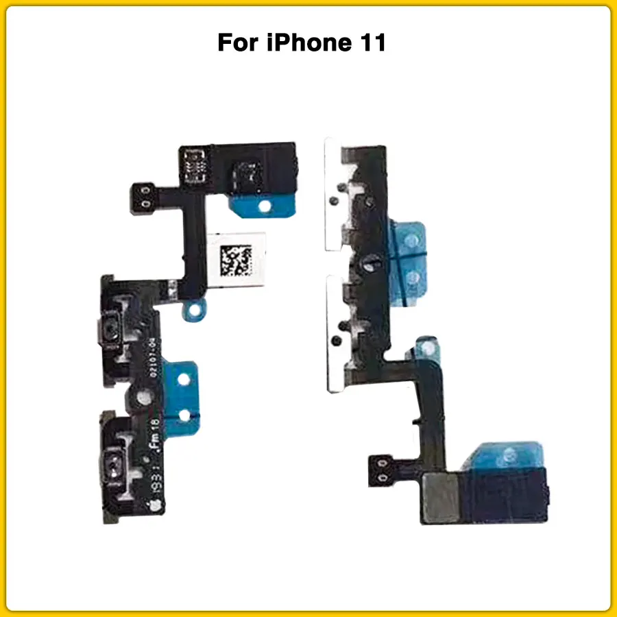 

Mute & Volume Power Buttons key Switch Flex Cable For iPhone 11 With Metal Part Replacement