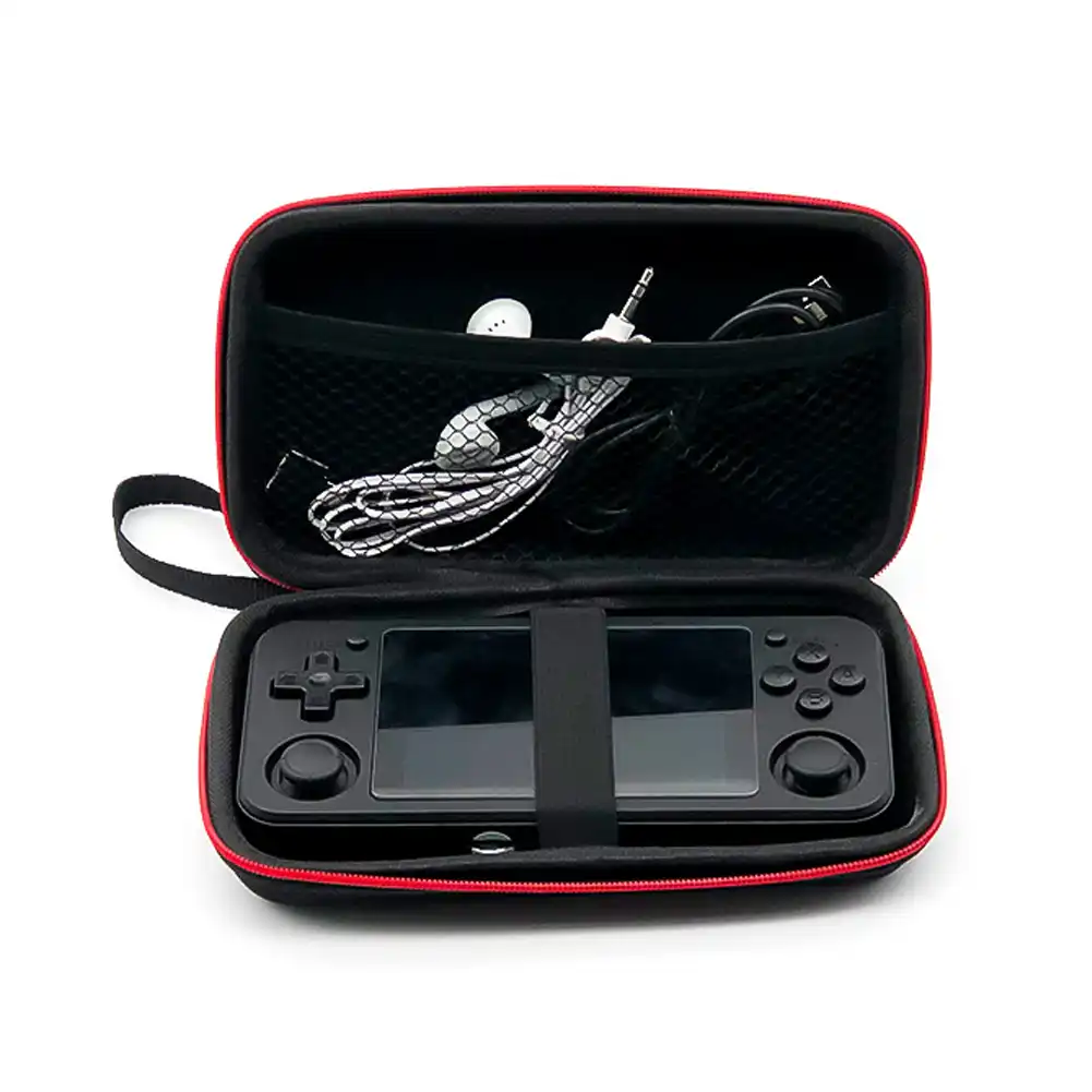 unknows Retro Game Console di Protezione Borsa Antipolvere Custodia Custodia per il Trasporto Box per RG351v Gioco Host Card Reader Temperato Film Accessori