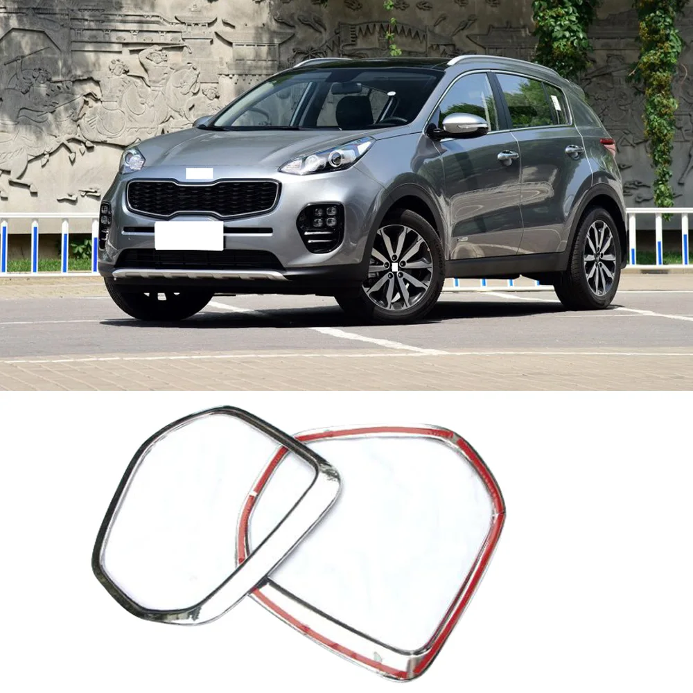 Крышка QX 2 шт. для KIA Sportage 2016 2017 ABS хромированный передний бампер противотуманный