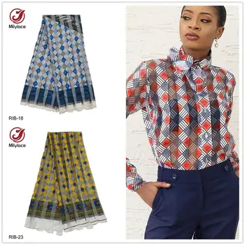 

Printed Ribbon fabric African wax design Ribbon fabric semitransparent Organza Ribbon polyester fabric 5 yards per lot