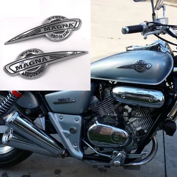 

Motorcycle Fuel Tank Side Sticker Custom 3D ABS Fuel Gas Tank Emblem Badge Decoration Decal For Magna VF500 700 750 1100 VT250