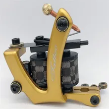 Профессиональная татуировочная машина 10 катушек, тату-пистолет, стальная тату-Рама для Liner Shader