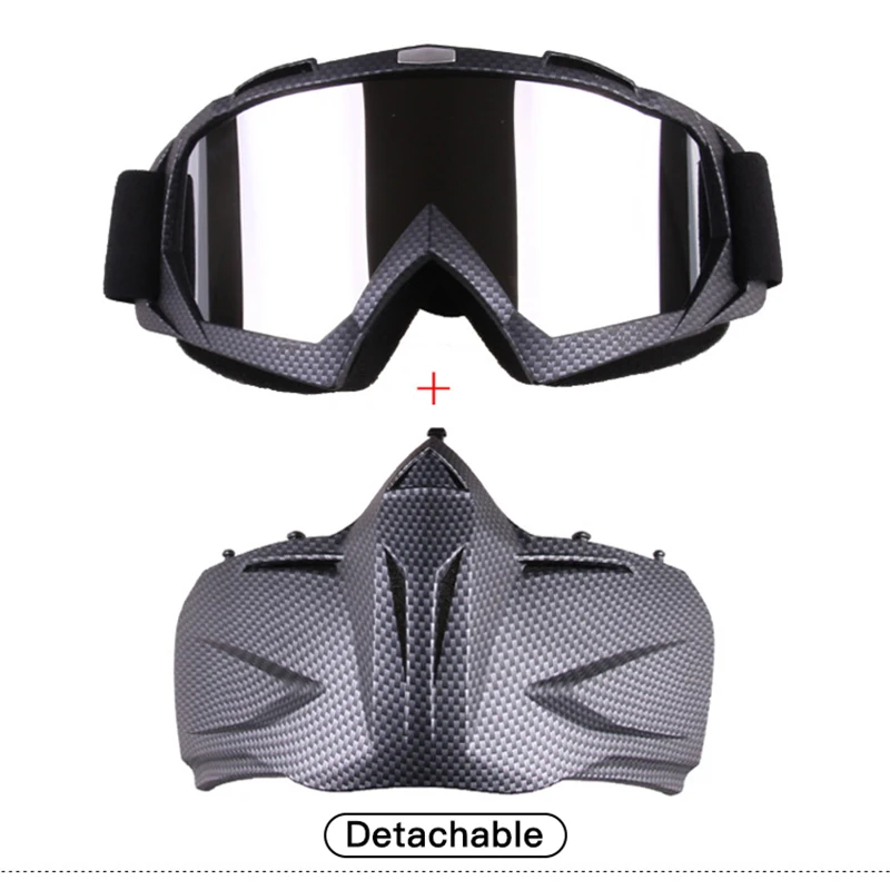 Men Women Ski Snowboard Snowmobile Goggles Mask Snow Winter Skiing Ski Glasses Motocross Cycling Riding Detachable Sunglasses 4