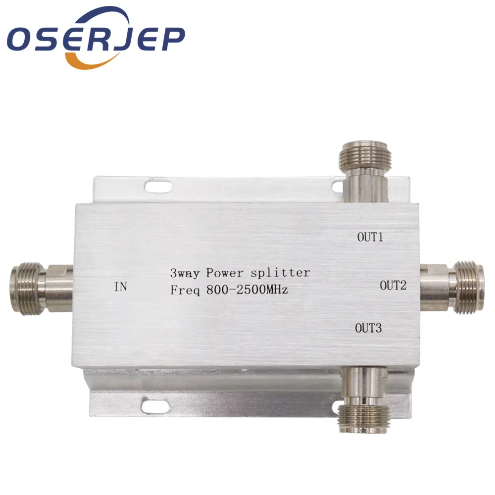 

3 Way N 1 In/To 3 Power Divider Splitter 380~2500MHz for GSM CDMA 3G Signal Booster ,Connect To Indoor Antenna Outdoor antenna