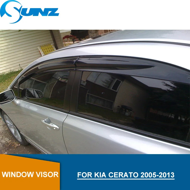 

Car window rain protector For KIA CERATO 2005-2013 Window Visor for KIA CERATO 2005 2006 2007 2008 2009 2010 2011 2012 2013 SUNZ