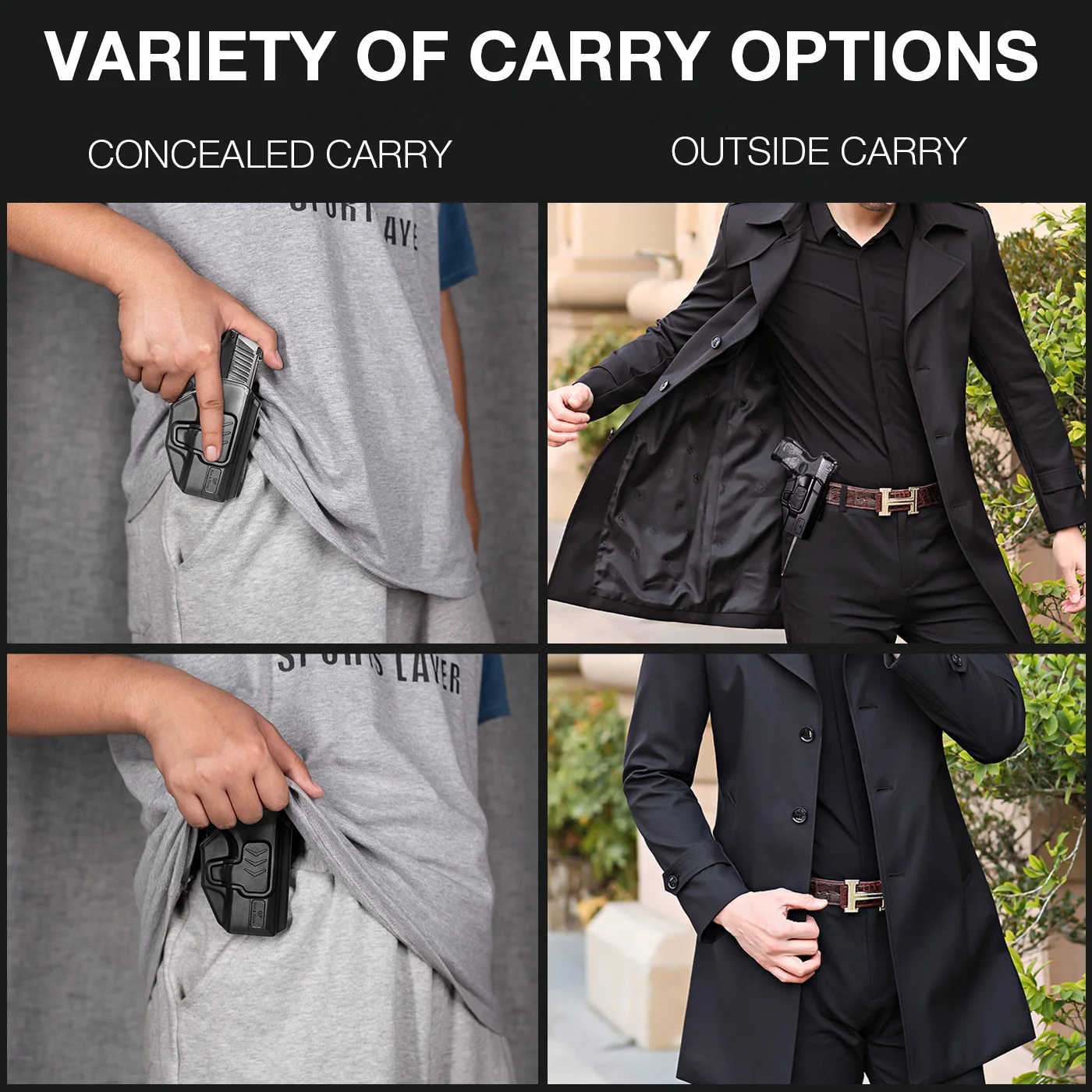 Polymer Holster for Glock G43 43x with pistol holster,gun holster,gun accessories,hunting holster