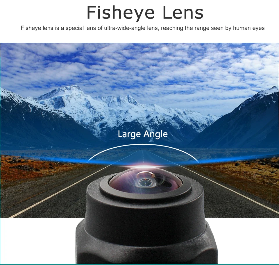 170 Objectif Fisheye, caméra de sauvegarde universelle intelligente pour véhicule, vue arrière de voiture, caméra de trajectoire inversée, ligne de guidage dynamique HD 14 Hf07c865ab2cc40058b12b6a4b6b8af63t