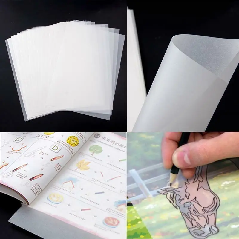 50 Sheet Colored Vellum Paper Inkjet Transparency Sheets Kraft