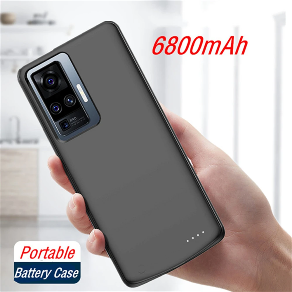 NTSPACE Battery Charger Cases For VIVO X50 Pro Charging Case 6800mAh External Battery Power Case For VIVO X50 Power Bank Case