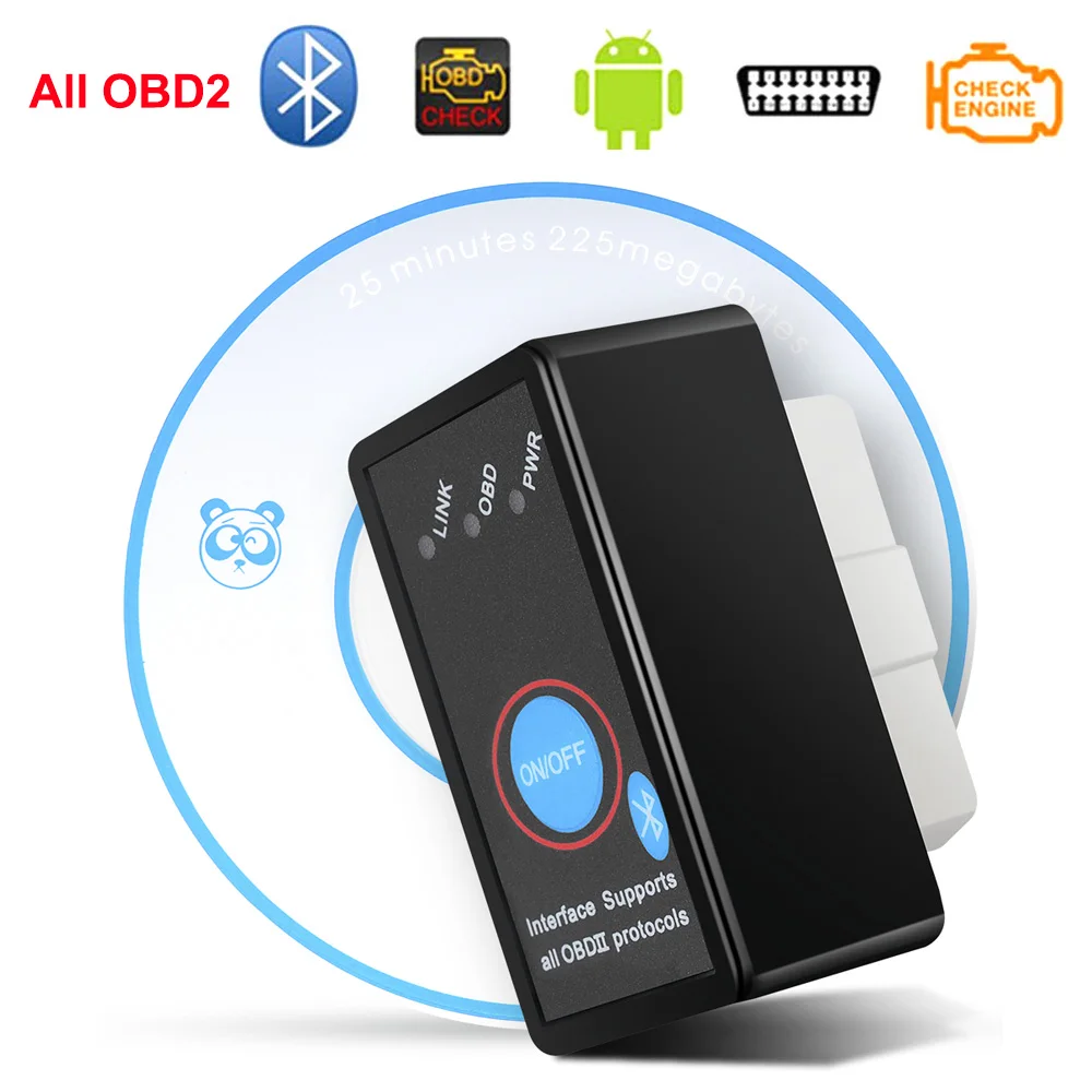 OBDII 2 ELM327 V2.1 Bluetooth сканер диагностический инструмент для Audi Kia hyundai Seat Porsche Volvo Skoda Opel код ридер аксессуары
