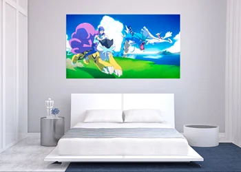 

[Self-Adhesive] 3D Pokemon 305 Japan Anime Wall Stickers Mural Decal Wall Murals AJ WALLPAPER Belly